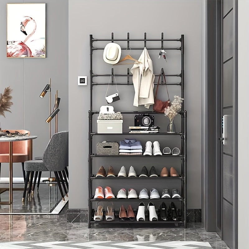 2-in-1 Clothes Rack & Shoe Rack