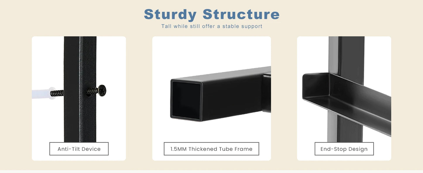 Modern 7-Drawer Fabric Dresser with Metal Frame