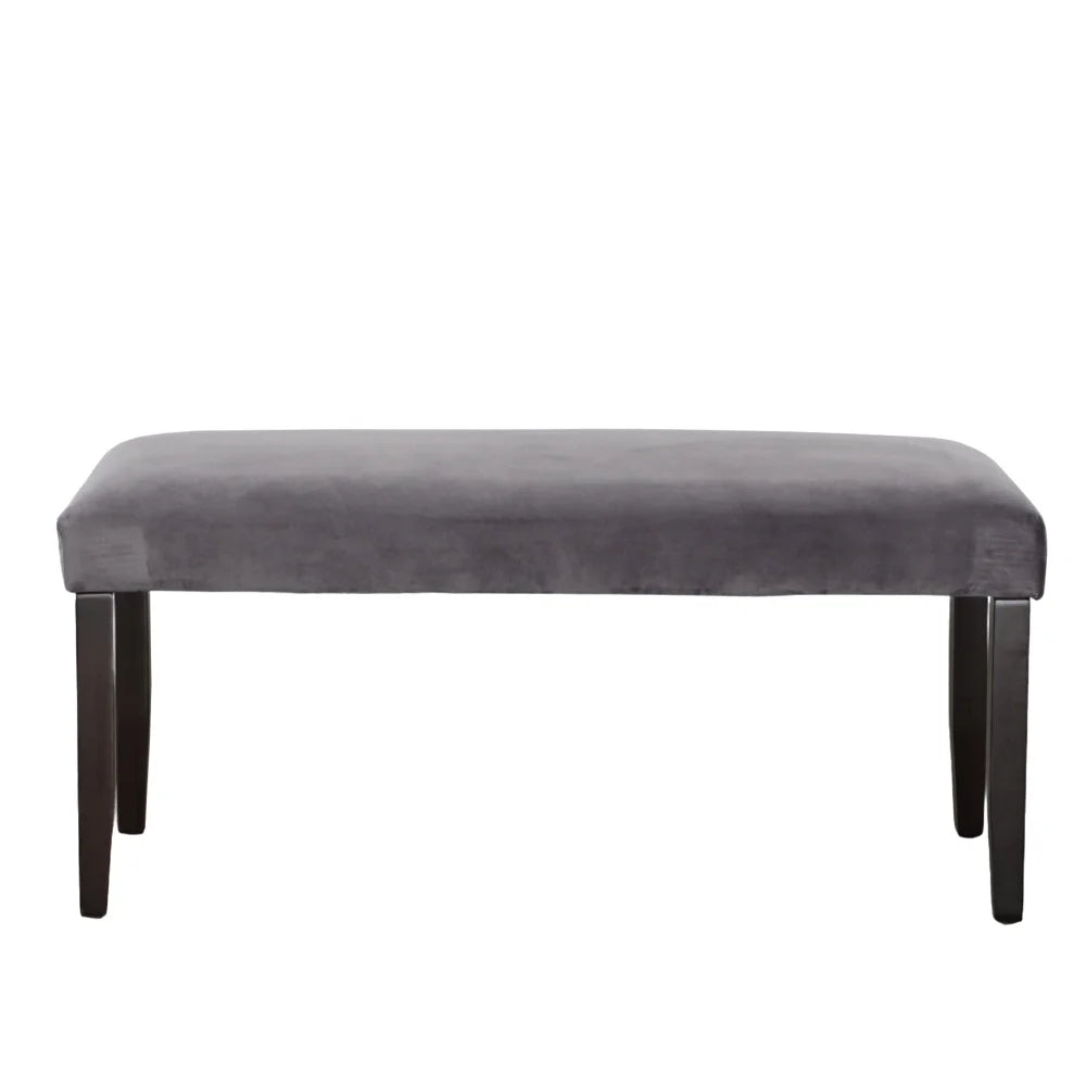 Napoli Velvet Dining Bench Gray