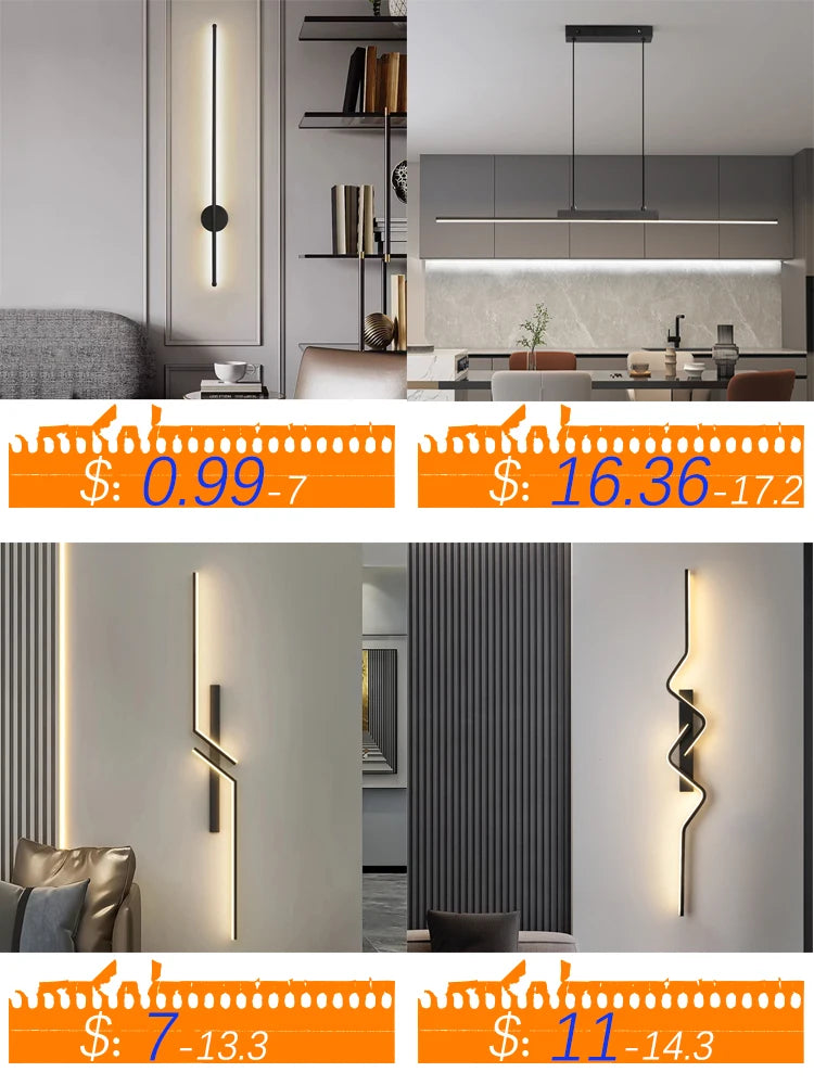 Pendant Lights Modern Simple Dining Room Lights For Kitchen Long Chandelier Living Room Pendant Lamp Home Decoration Lighting