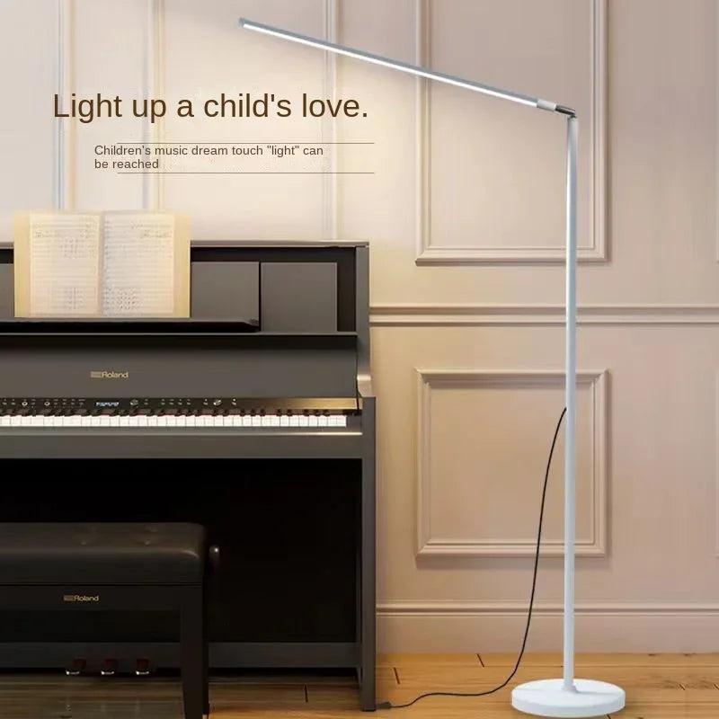 Living Room Adjustable LED Floor Lamp, Standing Reading Lamp, Children's Study Lamp, Dimmable, Bedroom and Office Decoration