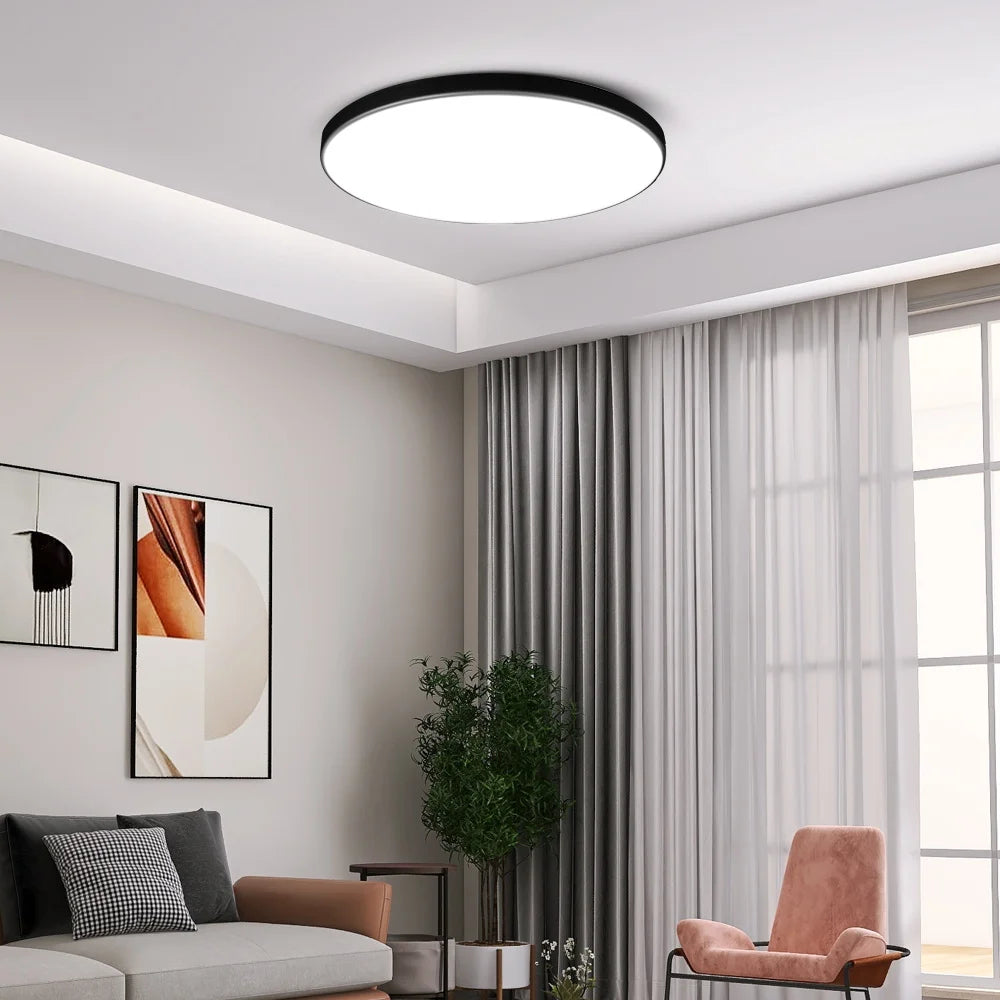 Modern Ceiling Lamps Remote Control Led Ceiling Light Dimmable 50W LED Panel Lamp Light Fixture for Kitchen Bedroom Living Room