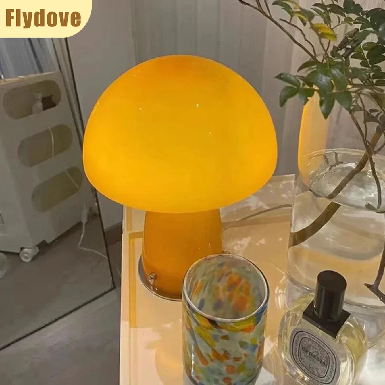 Korean Style USB Plug LED Mushroom Light Tri Color Dimming Living Room Bedroom Bedside Atmosphere Eye Protection Night Light