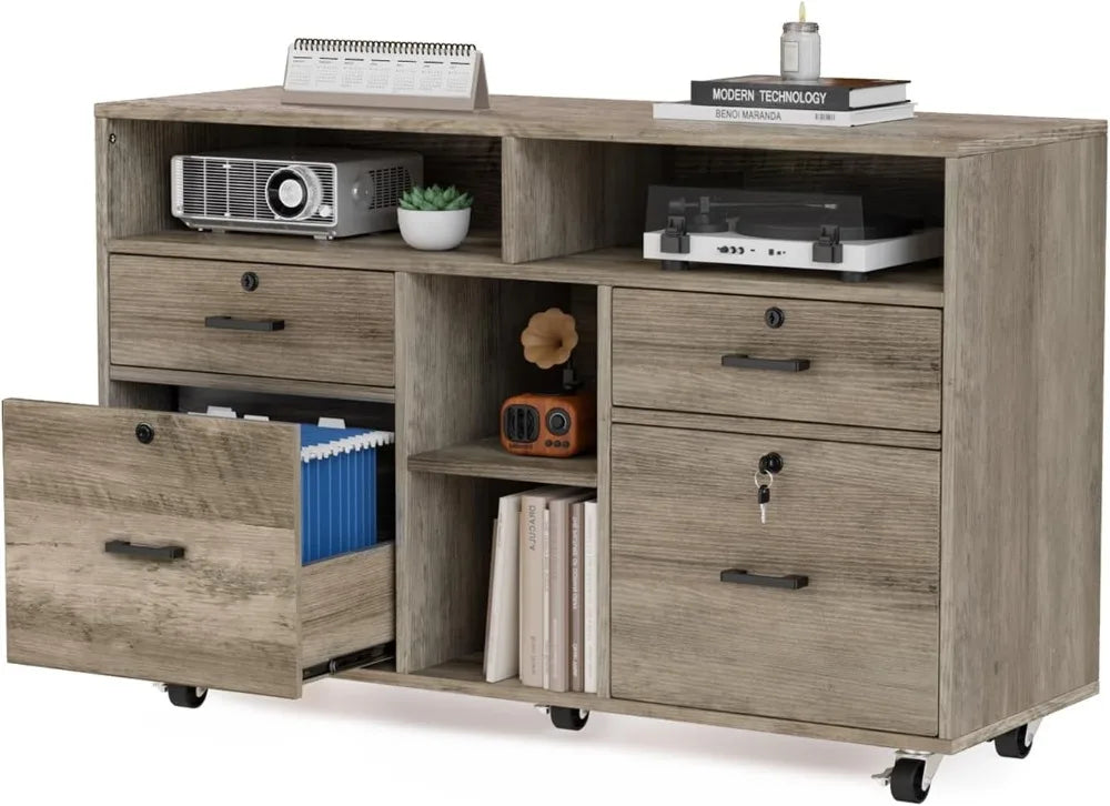 Rustic Rolling Storage Drawers