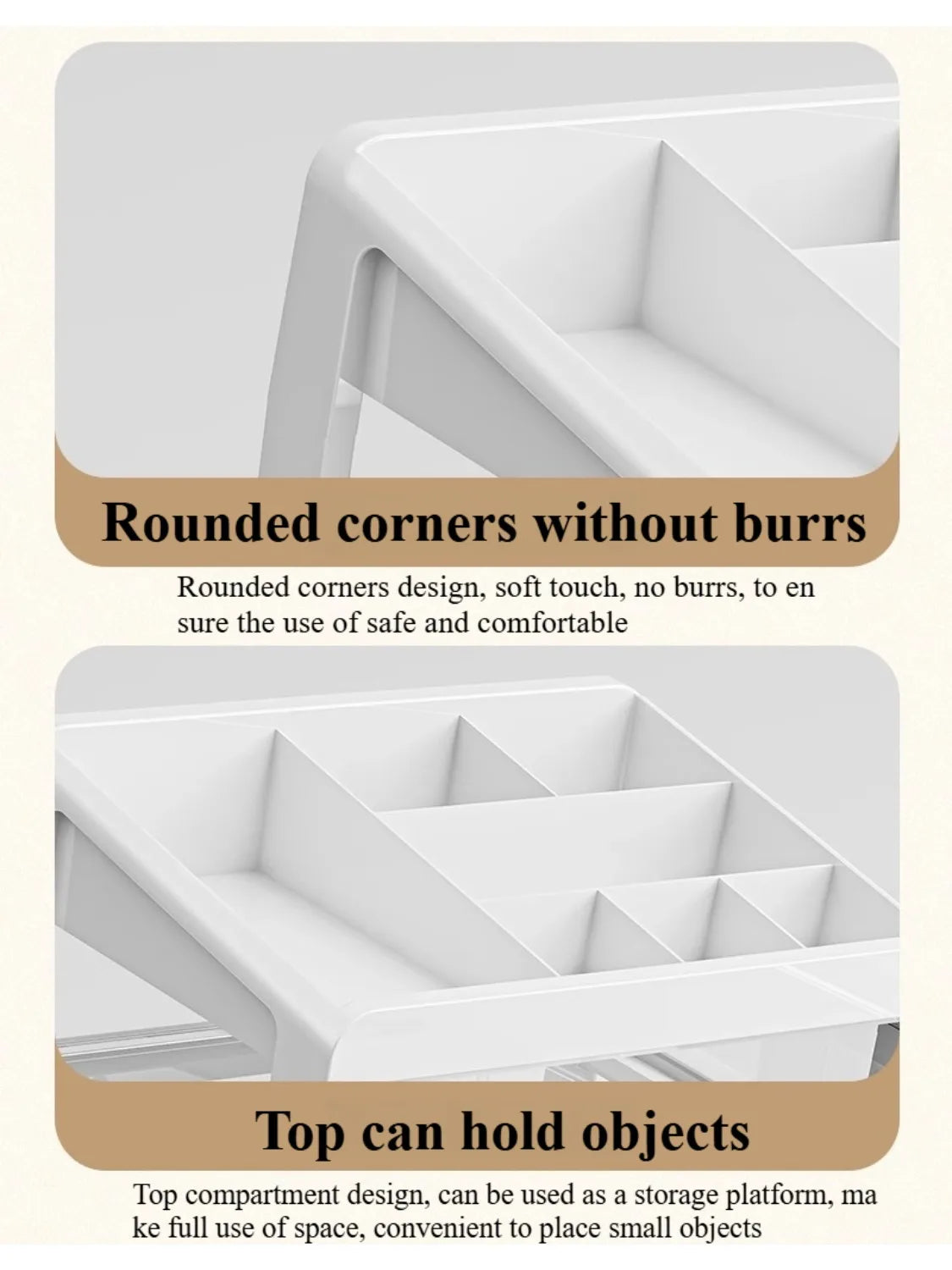 Desktop Organizer with Clear Drawers