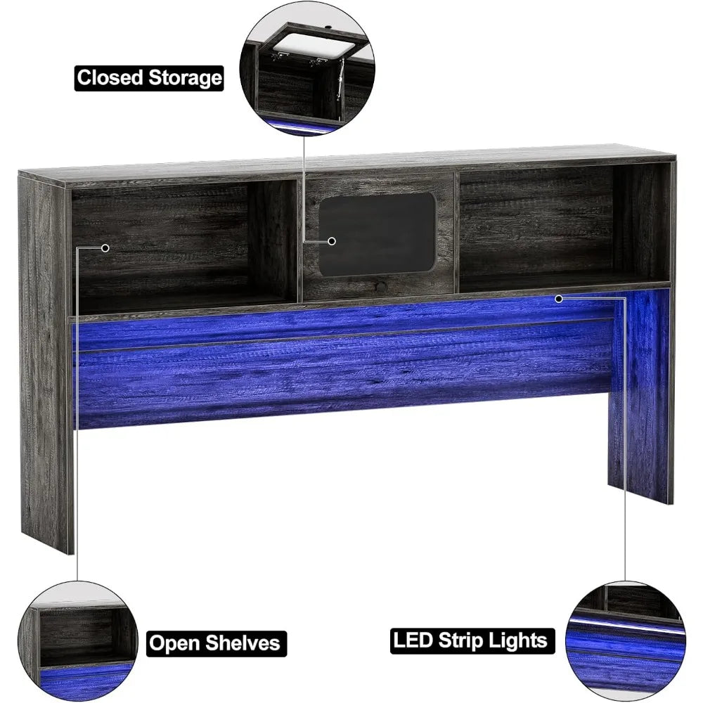 L-Shaped Desk with Hutch and Storage Cabinets