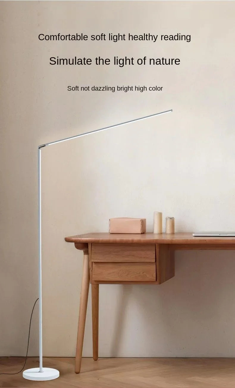 Living Room Adjustable LED Floor Lamp, Standing Reading Lamp, Children's Study Lamp, Dimmable, Bedroom and Office Decoration