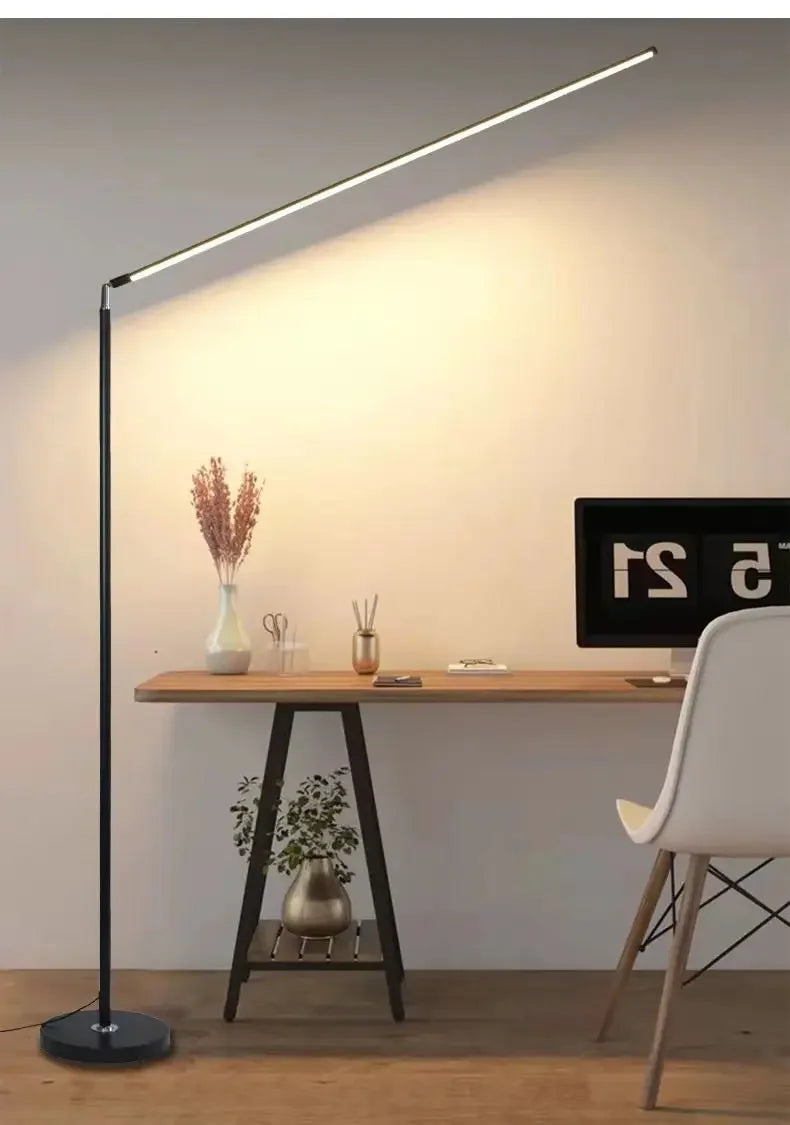 Living Room Adjustable LED Floor Lamp, Standing Reading Lamp, Children's Study Lamp, Dimmable, Bedroom and Office Decoration