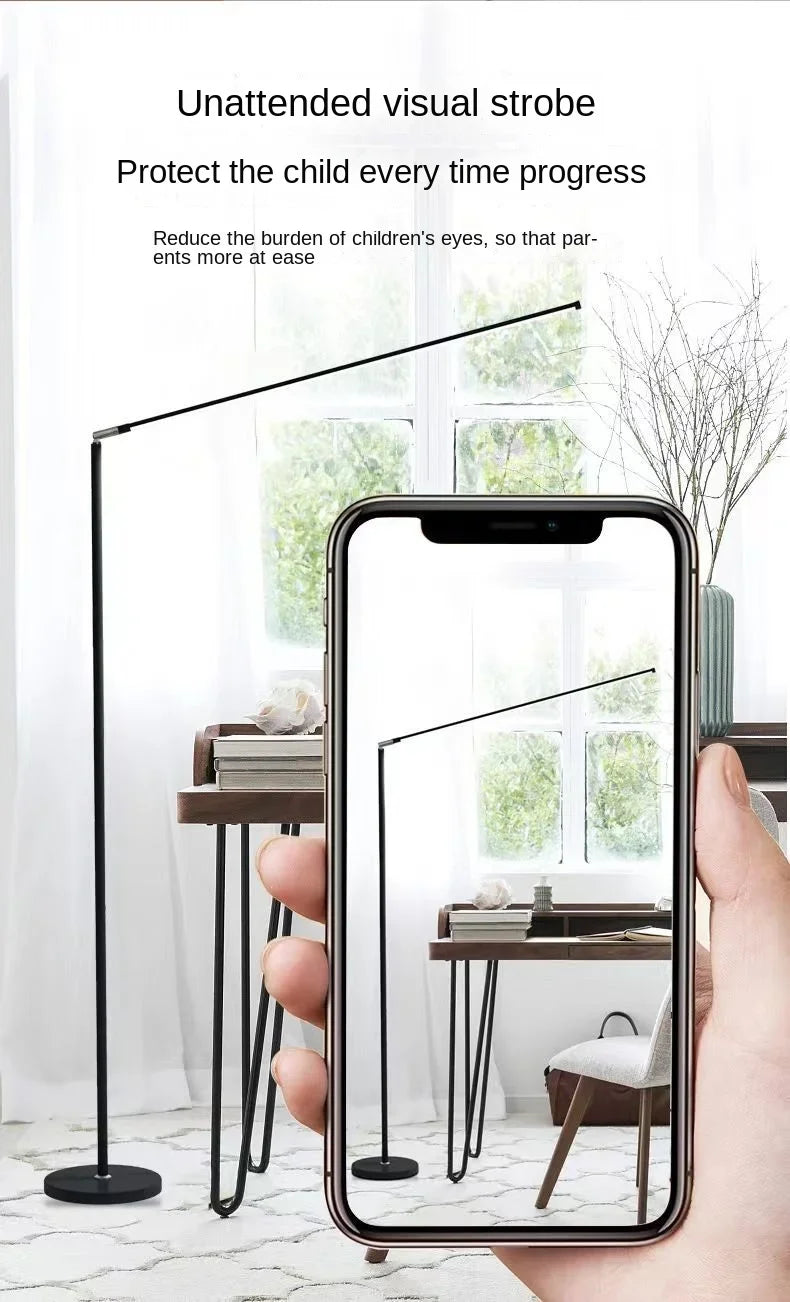 Living Room Adjustable LED Floor Lamp, Standing Reading Lamp, Children's Study Lamp, Dimmable, Bedroom and Office Decoration