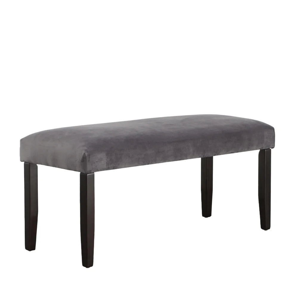 Napoli Velvet Dining Bench Gray