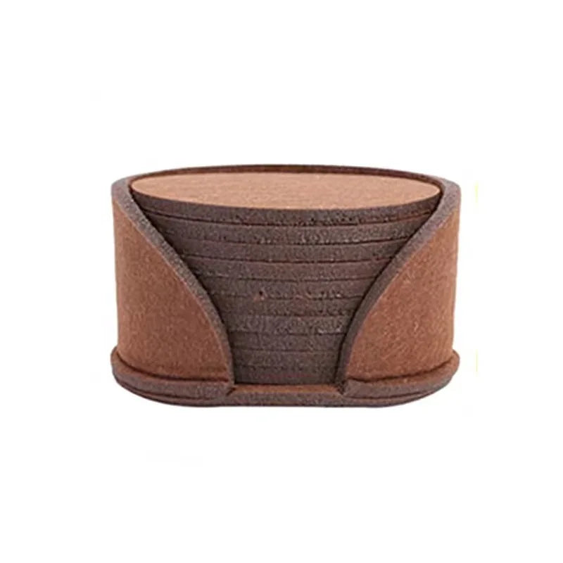 11pcs Round Felt Coaster Dining Table Protector Pad Heat Resistant Cup Mat Coffee Tea Hot Drink Mug Placemat Kitchen Accessories