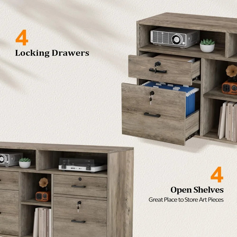 Rustic Rolling Storage Drawers