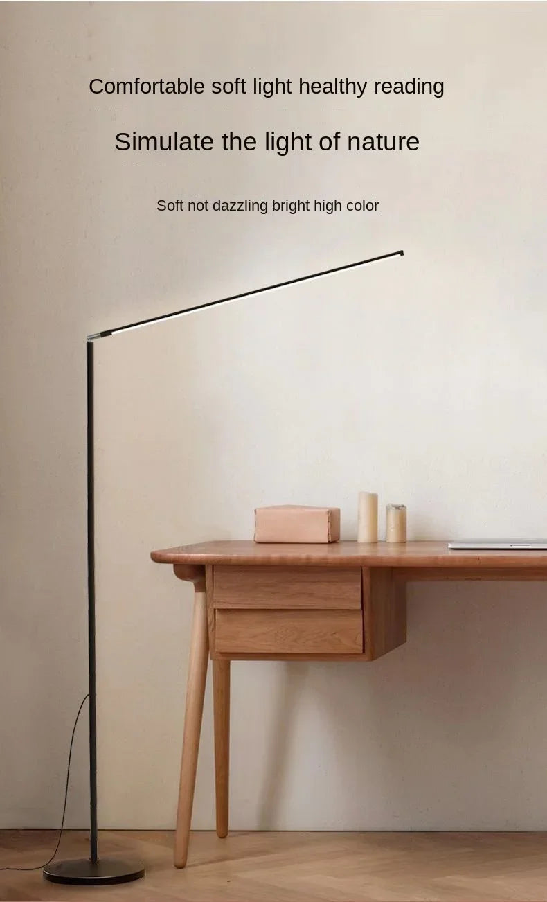 Living Room Adjustable LED Floor Lamp, Standing Reading Lamp, Children's Study Lamp, Dimmable, Bedroom and Office Decoration