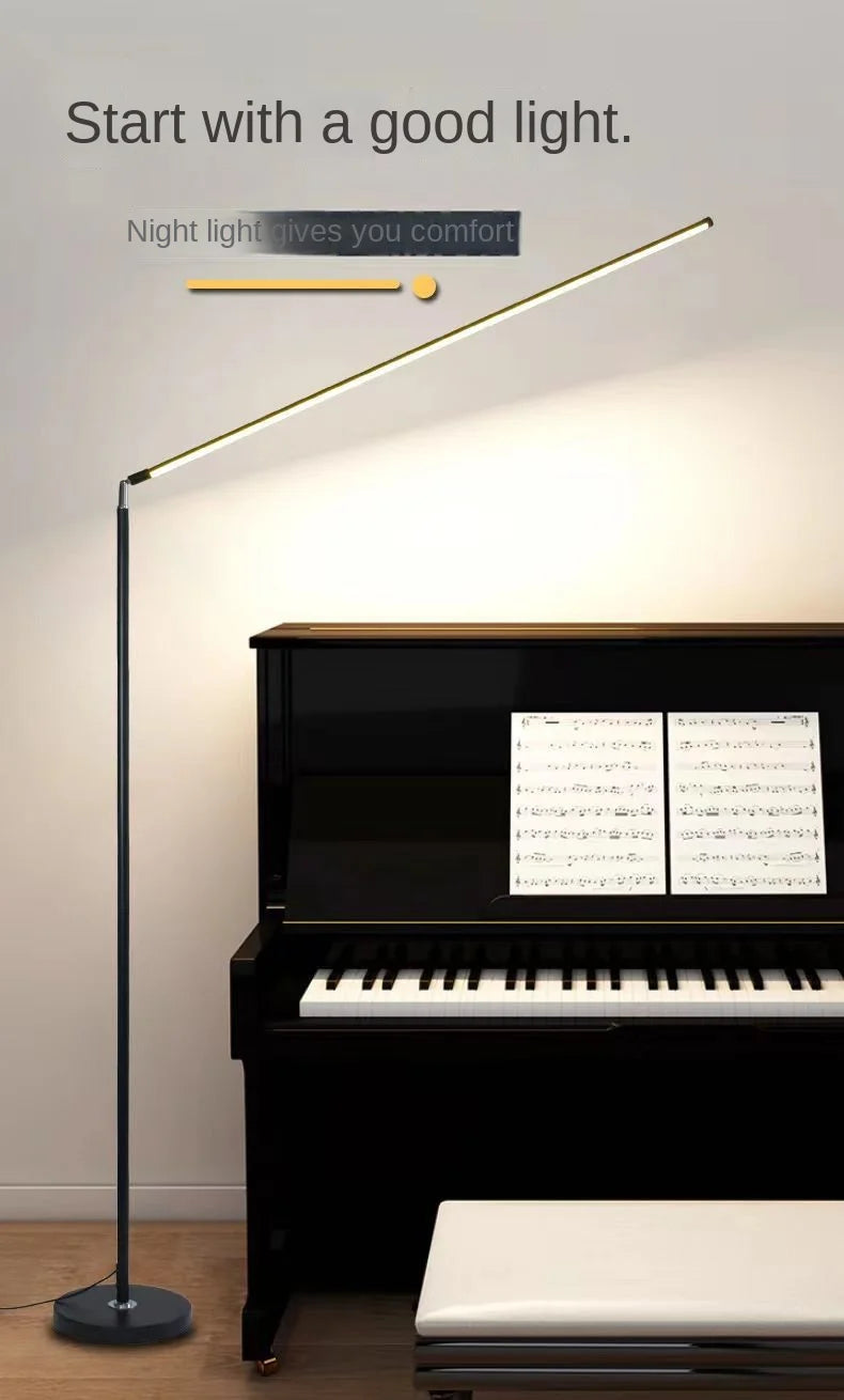 Living Room Adjustable LED Floor Lamp, Standing Reading Lamp, Children's Study Lamp, Dimmable, Bedroom and Office Decoration