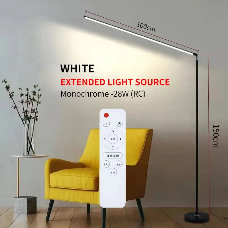 Living Room Adjustable LED Floor Lamp, Standing Reading Lamp, Children's Study Lamp, Dimmable, Bedroom and Office Decoration