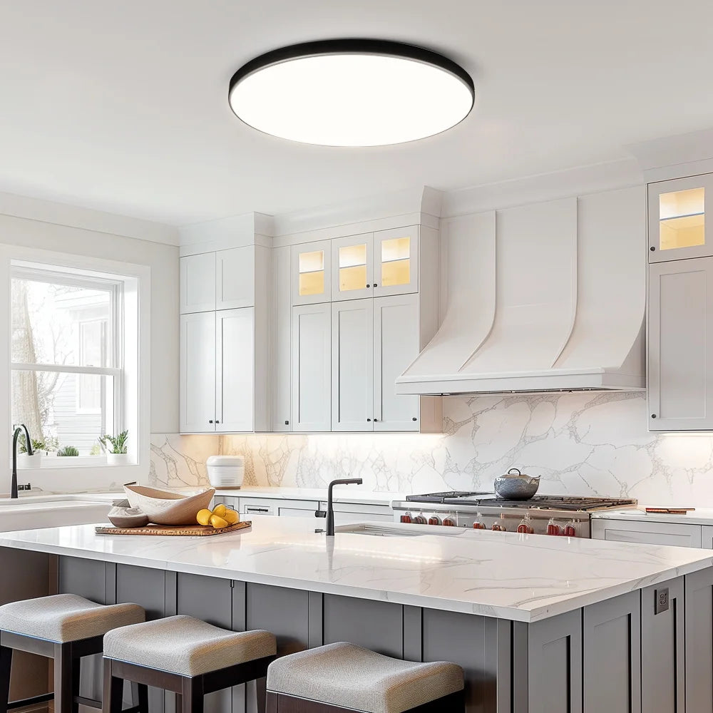 Modern Ceiling Lamps Remote Control Led Ceiling Light Dimmable 50W LED Panel Lamp Light Fixture for Kitchen Bedroom Living Room