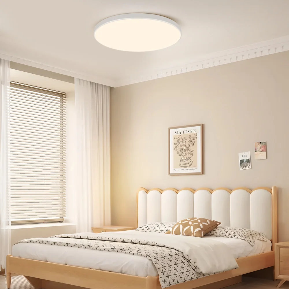 Modern Ceiling Lamps Remote Control Led Ceiling Light Dimmable 50W LED Panel Lamp Light Fixture for Kitchen Bedroom Living Room