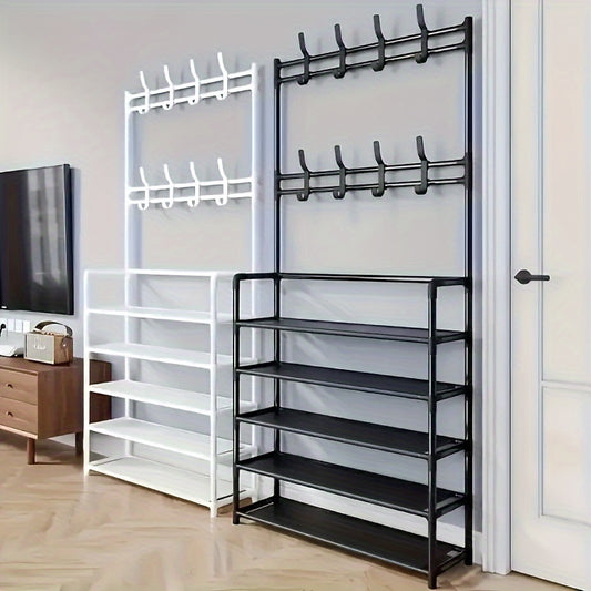 2-in-1 Clothes Rack & Shoe Rack