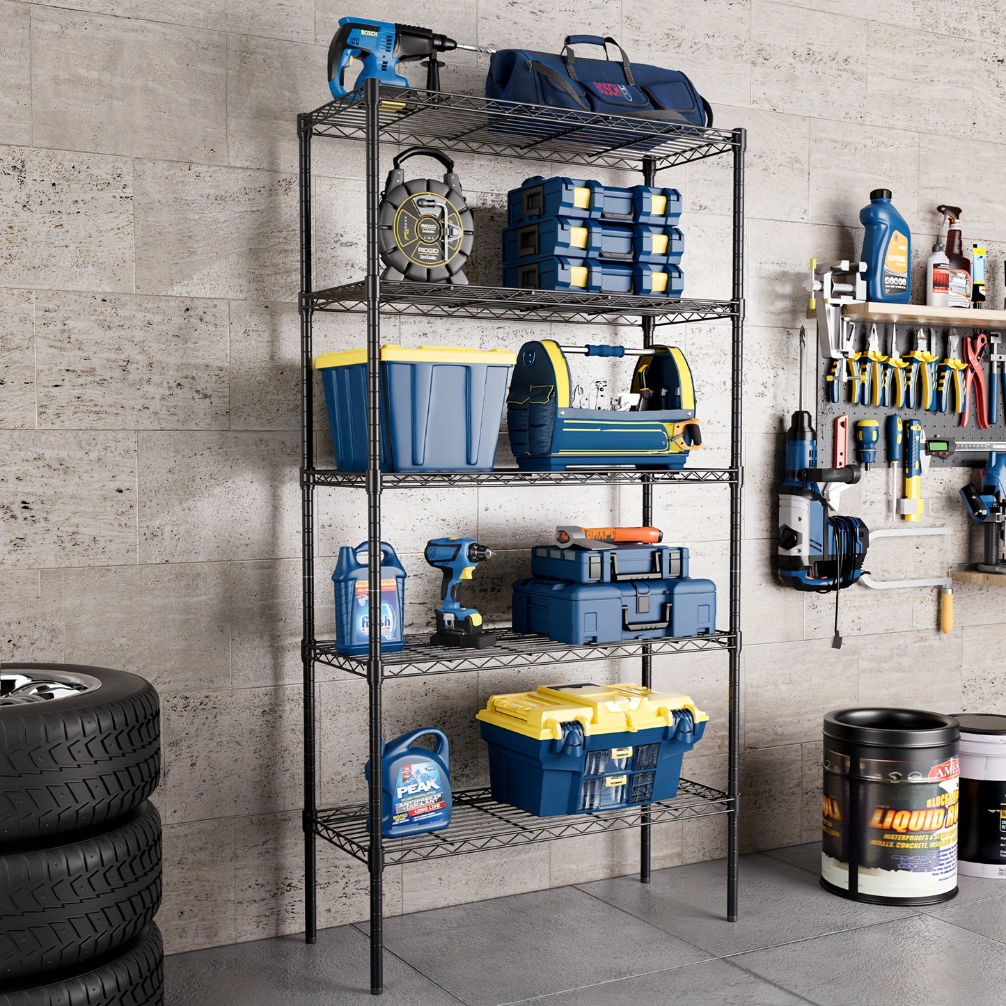 5-Tier Metal Storage Rack