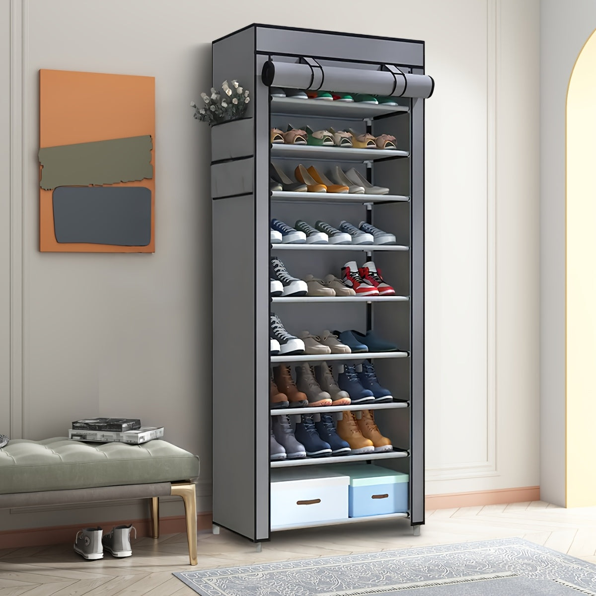 Fabric Shoe Rack