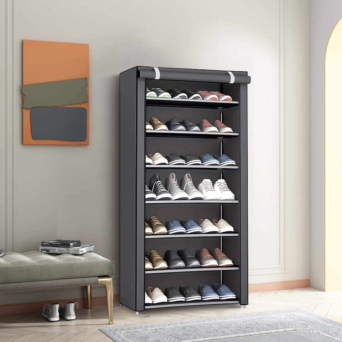 Fabric Shoe Rack