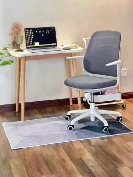 VIKAMA Nordic Geometric Carpet Learning Office Computer Desk Non-Slip Mat Living Room Bedroom Crystal Velvet Mat Home Decor