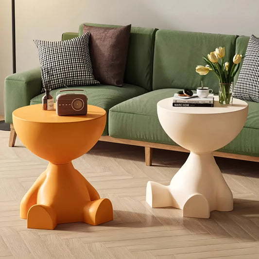 Charming Abstract Character Side Table Set