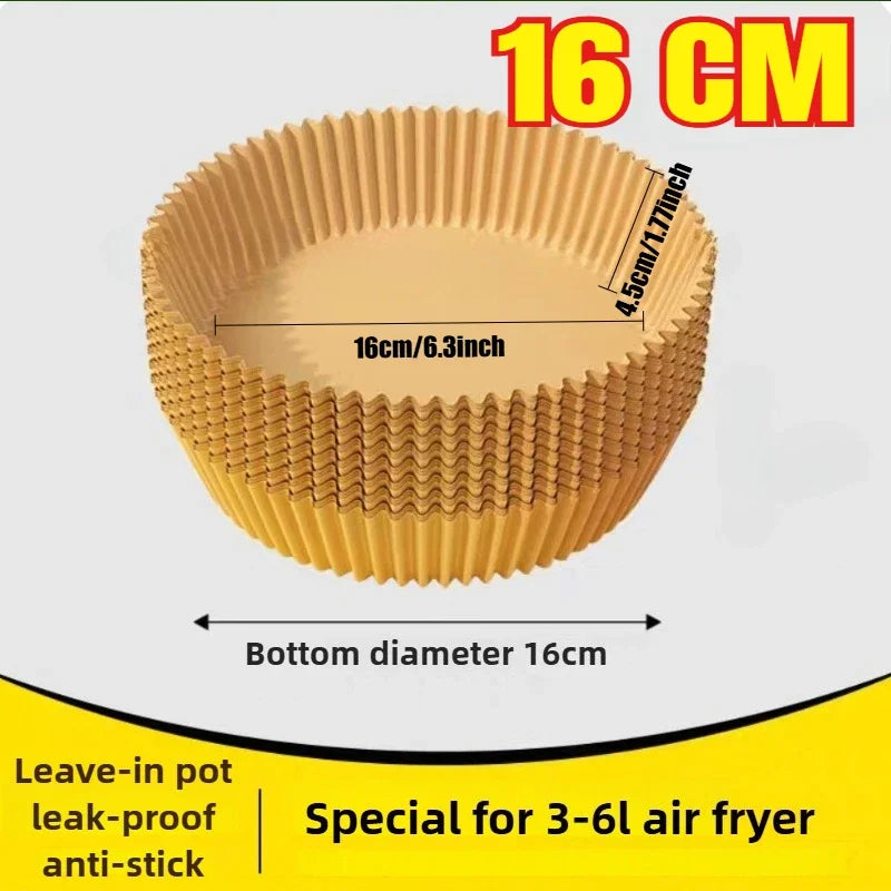 Non-stick Air Fryer Paper Liner-for Baking Microwave-Air Fryer Accessories Aerogrill Parchment for Home and Kitchen Baking Tools