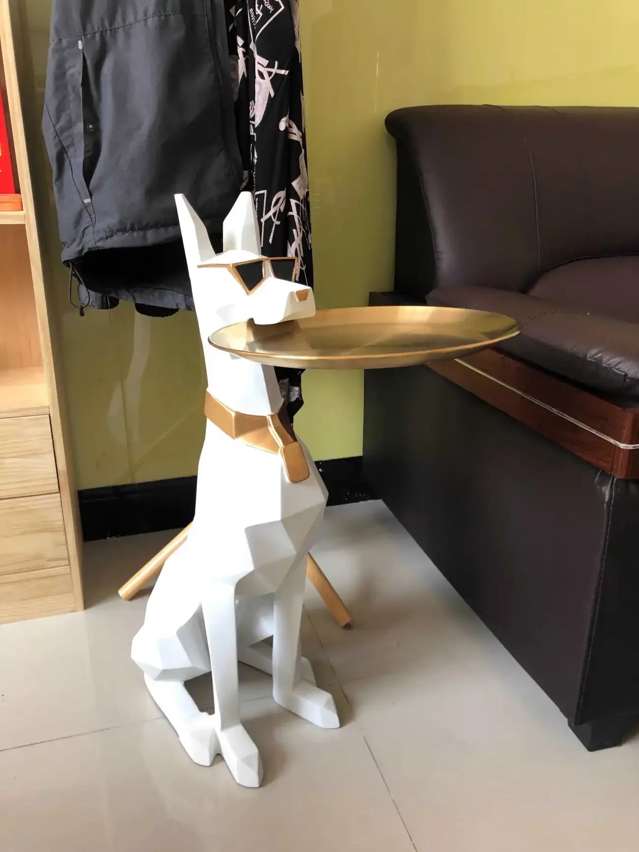 Modern Doberman Decorative Side Table Set