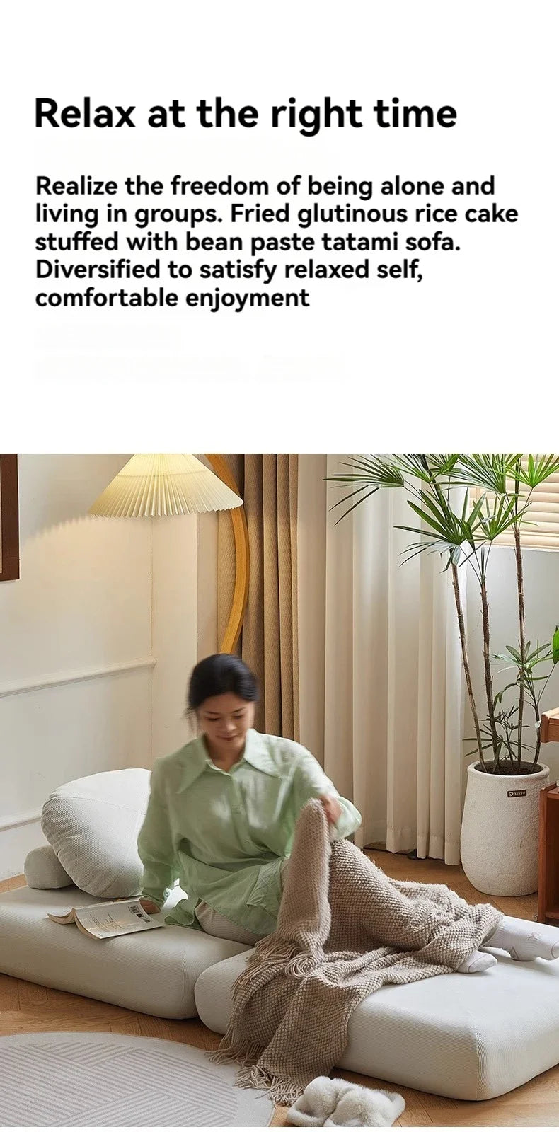 Modular Corduroy Sofa Mattress
