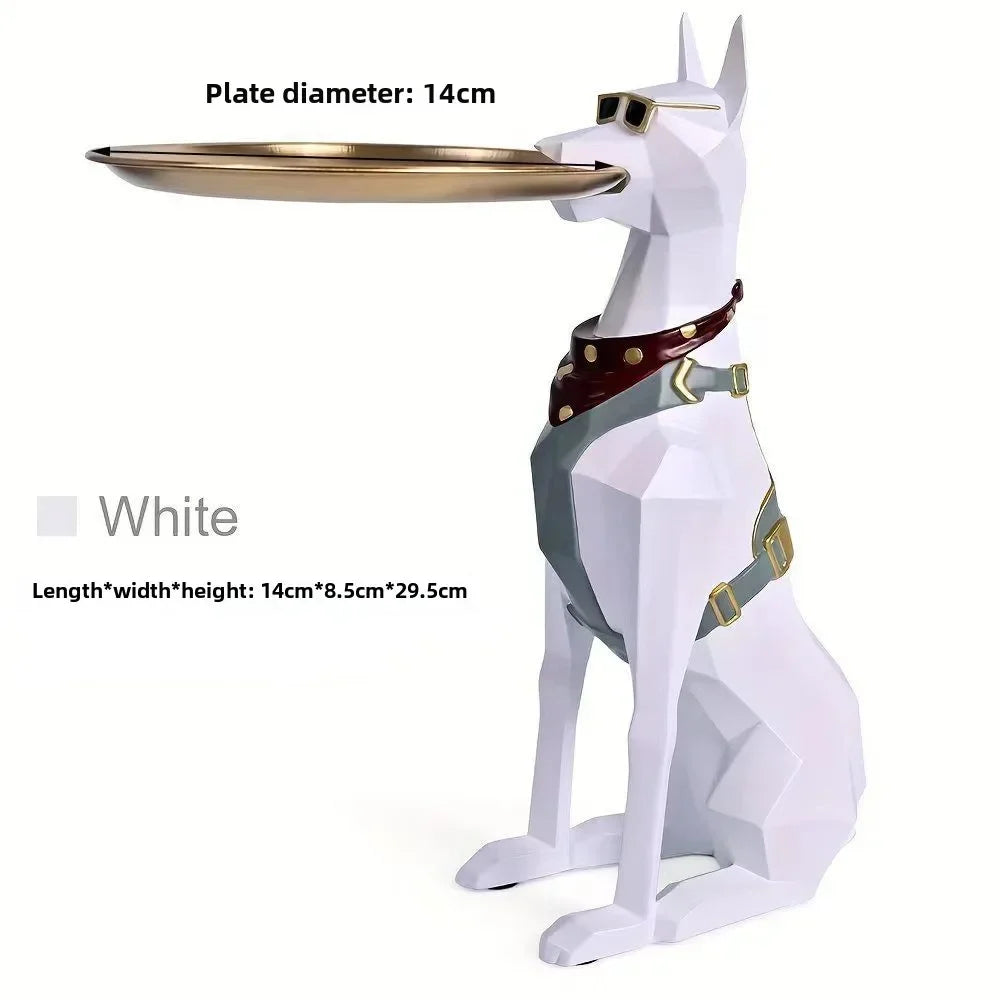 Modern Doberman Decorative Side Table Set
