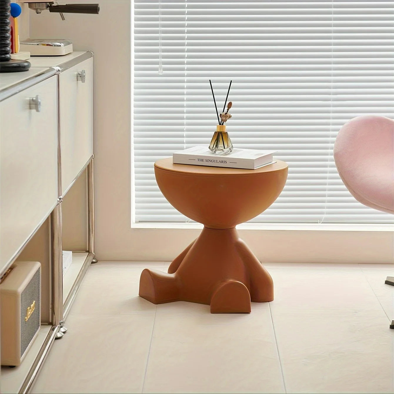 Charming Abstract Character Side Table Set