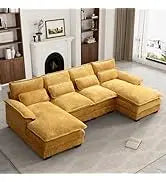 Emerald Green Velvet Sectional Sofa with Ottoman