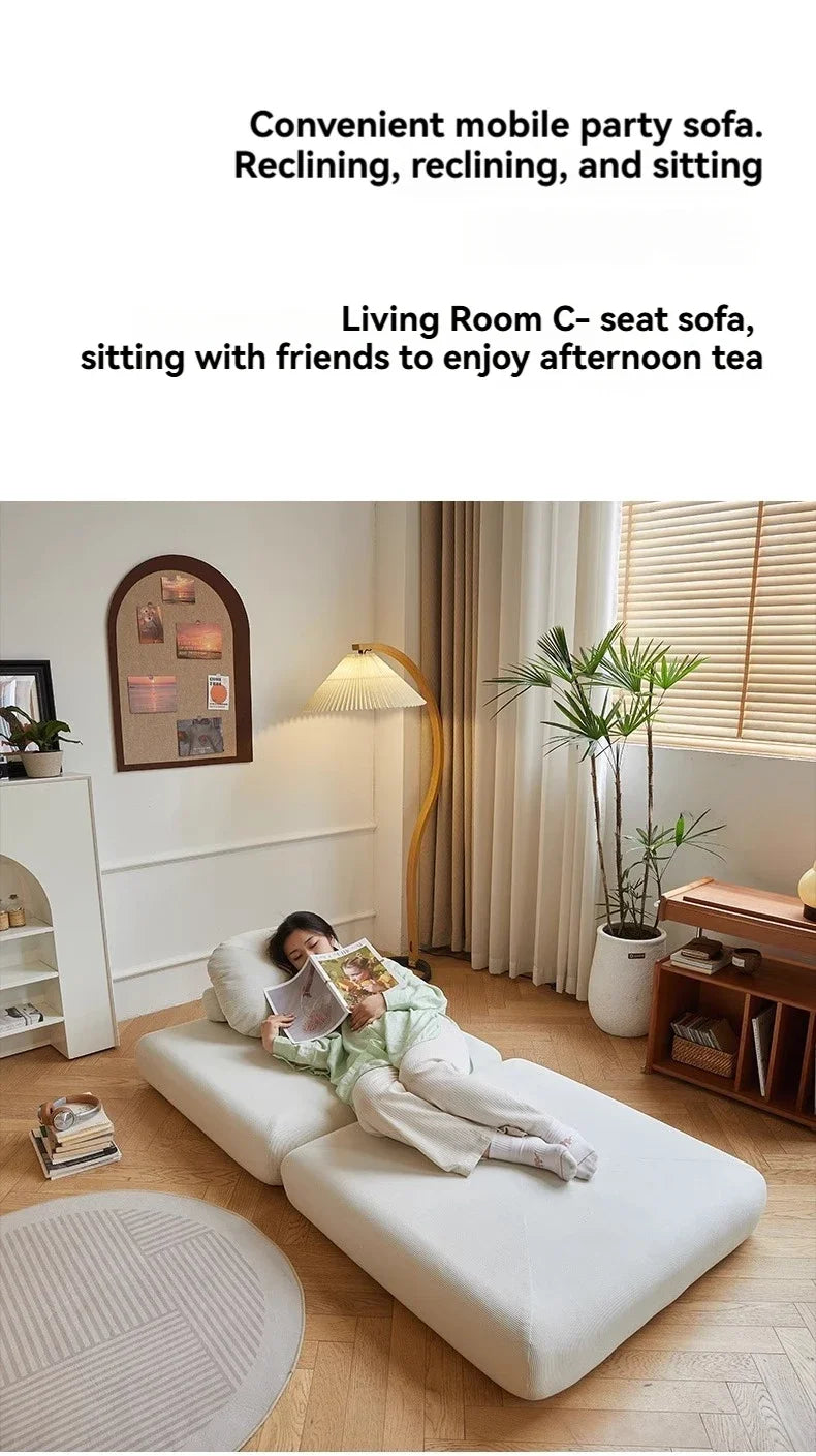 Modular Corduroy Sofa Mattress
