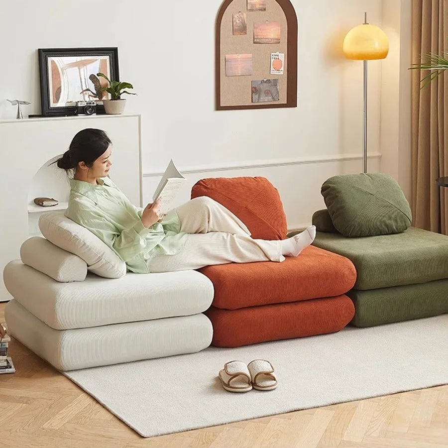 Modular Corduroy Sofa Mattress