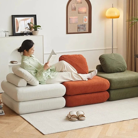 Modular Corduroy Sofa Mattress
