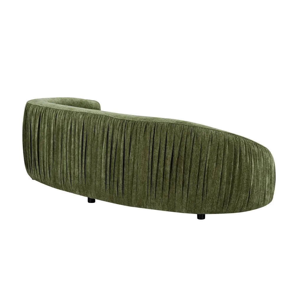92.13 Inch Modern Design Curved Shaped Sofa Couch for Living Room,Upholstered Fabric 4-Seat Sofa No Need to Assembly Couch