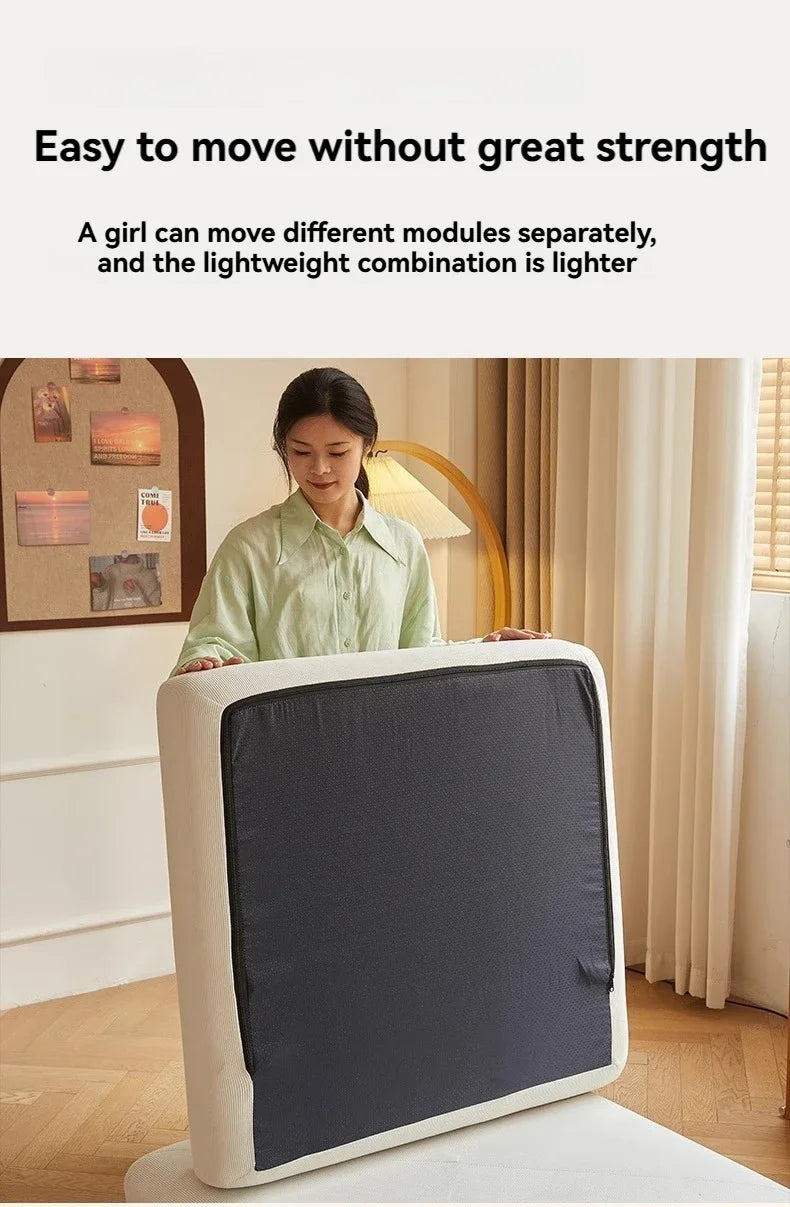 Modular Corduroy Sofa Mattress