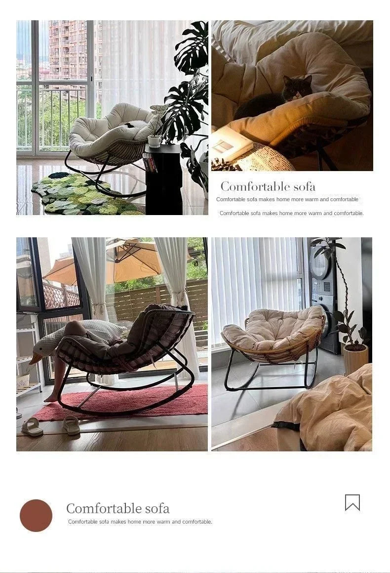 Outdoor Rattan Rocking Chair