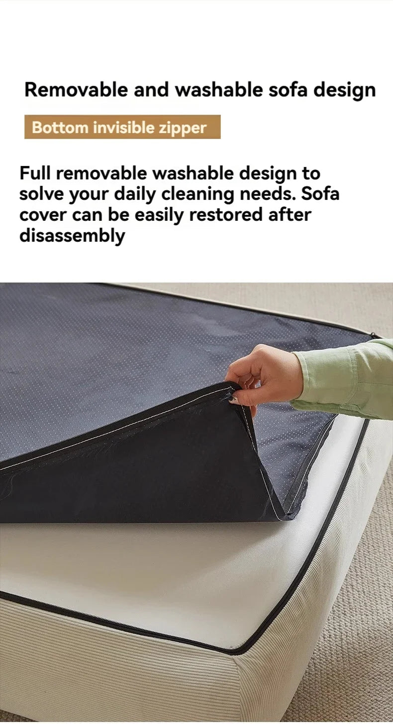 Modular Corduroy Sofa Mattress