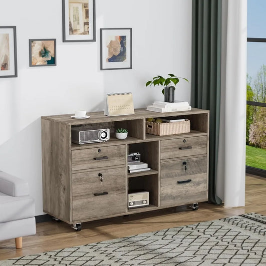 Rustic Rolling Storage Drawers