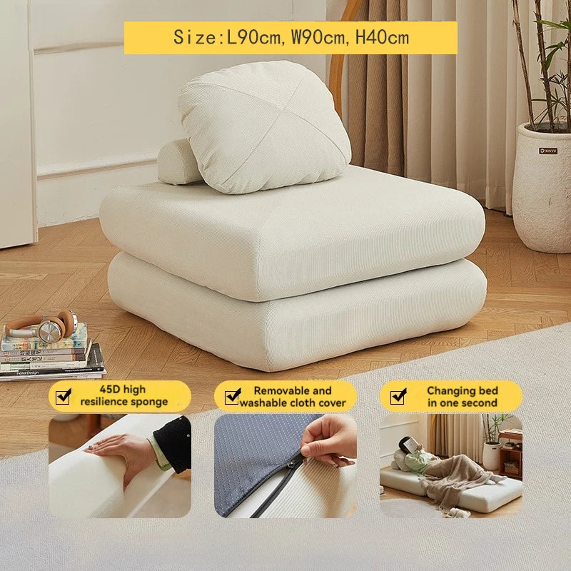 Modular Corduroy Sofa Mattress