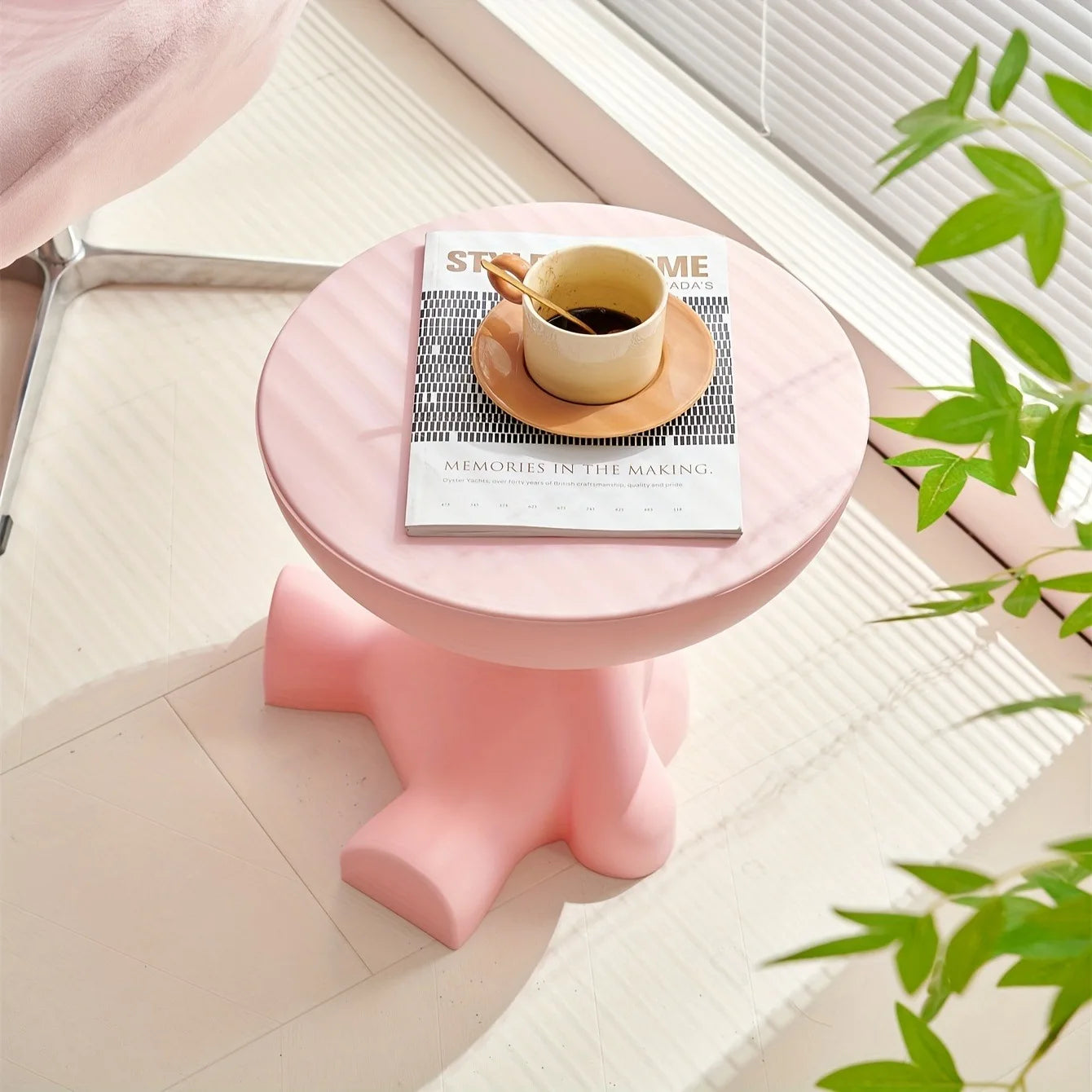 Charming Abstract Character Side Table Set