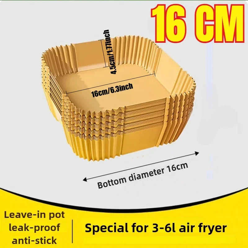 Non-stick Air Fryer Paper Liner-for Baking Microwave-Air Fryer Accessories Aerogrill Parchment for Home and Kitchen Baking Tools