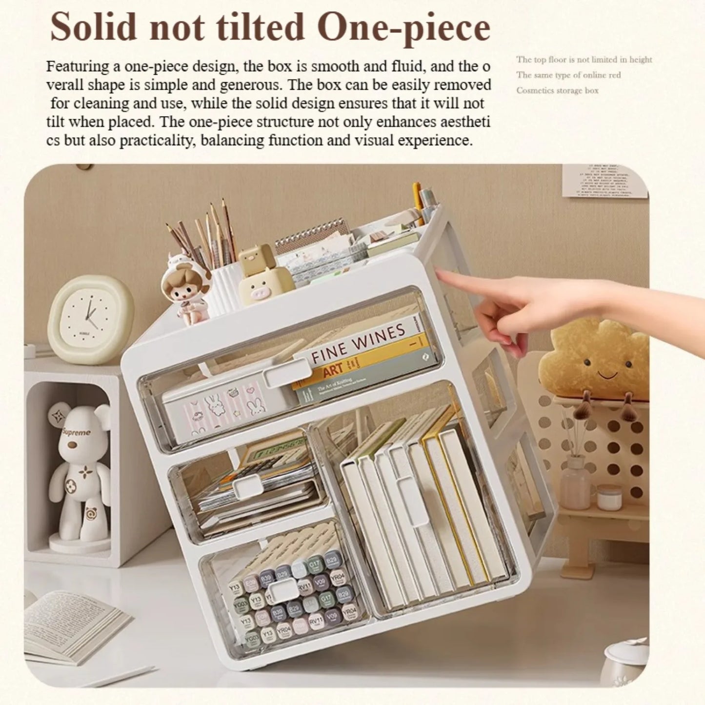 Desktop Organizer with Clear Drawers