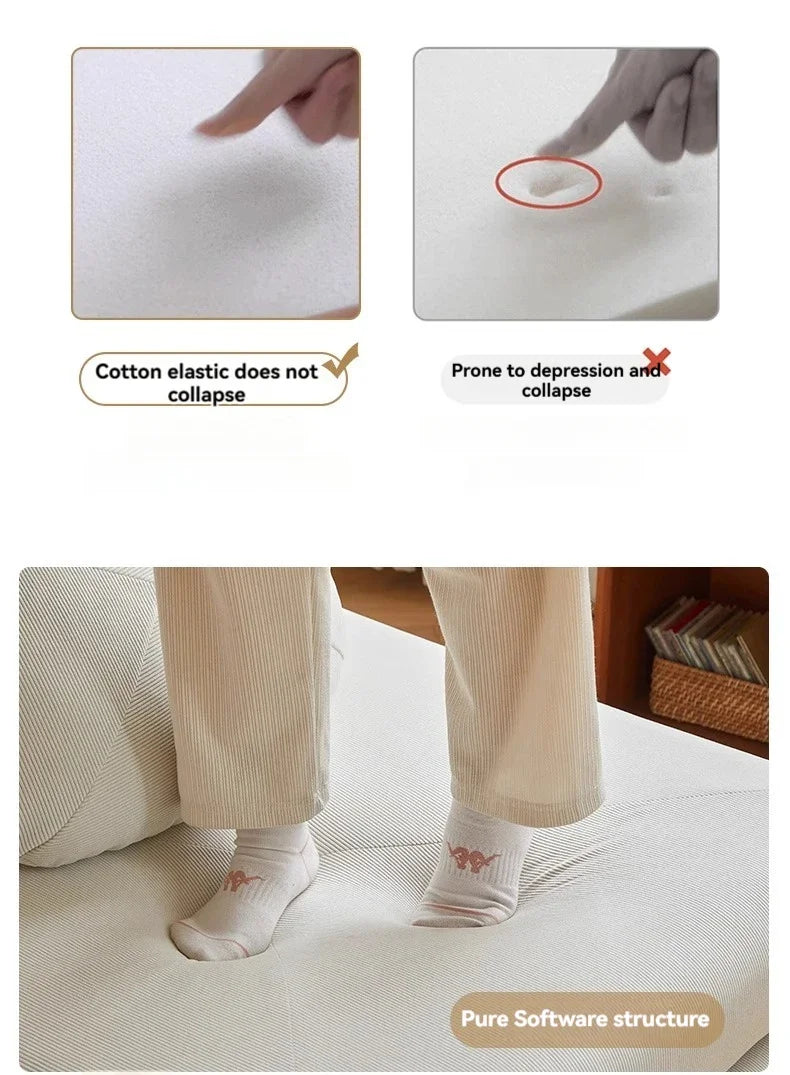 Modular Corduroy Sofa Mattress