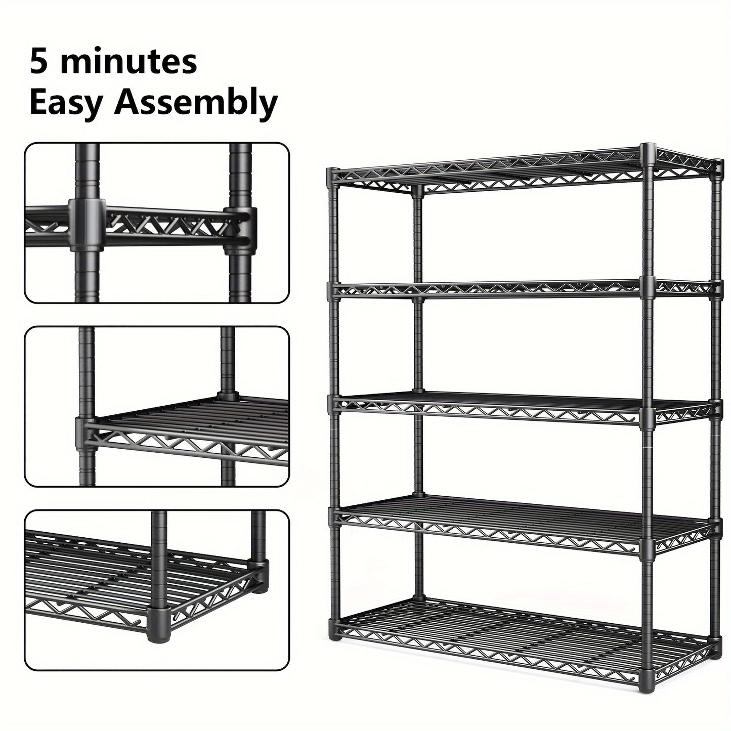 5-Tier Metal Storage Rack