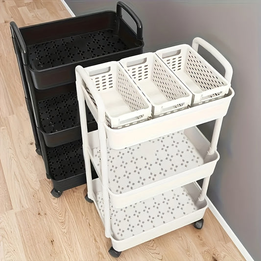 3-Tier Rolling Storage Cart